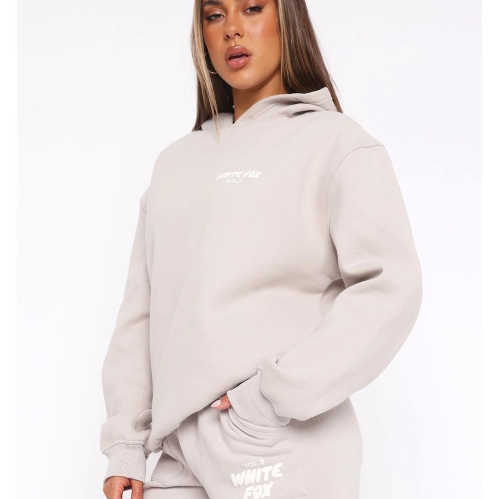 White Fox Boutique Cream Hoodie